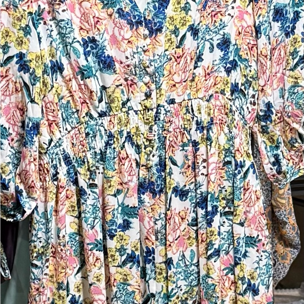Floral Midi Dress in Multicolor NWOT